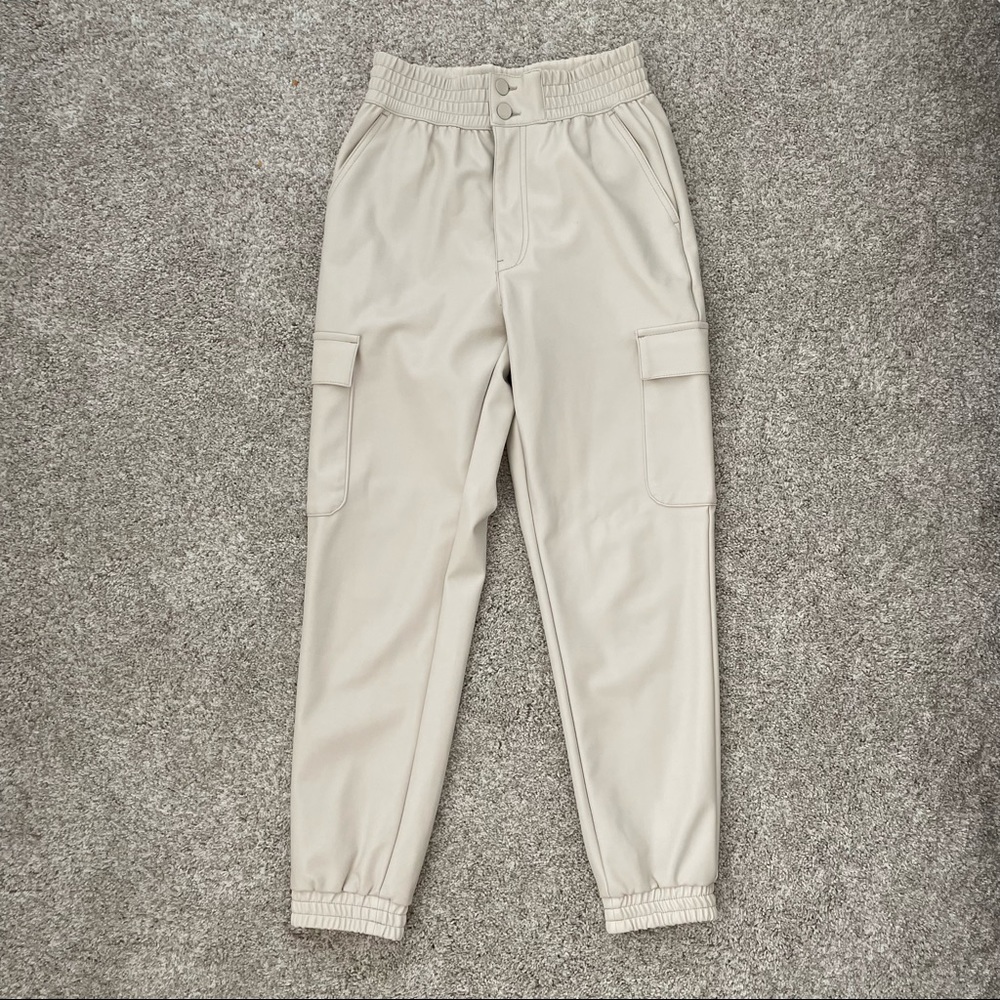Abercrombie & Fitch Vegan Leather Joggers